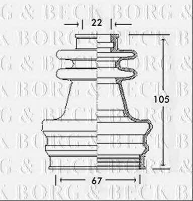 Borg & beck BCB2417 Пыльник приводного вала BCB2417: Отличная цена - Купить в Польше на 2407.PL!
