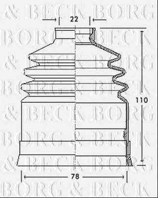 Borg & beck BCB2093 Пильник привідного валу BCB2093: Приваблива ціна - Купити у Польщі на 2407.PL!