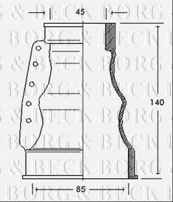 Borg & beck BCB2122 Bellow, driveshaft BCB2122: Buy near me in Poland at 2407.PL - Good price!