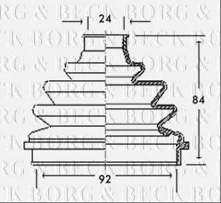 Borg & beck BCB2138 Faltenbalg, antriebswelle BCB2138: Kaufen Sie zu einem guten Preis in Polen bei 2407.PL!