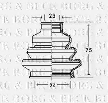 Borg & beck BCB2220 Bellow, driveshaft BCB2220: Buy near me in Poland at 2407.PL - Good price!