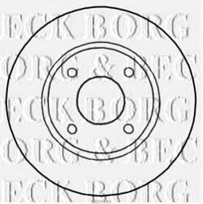 Borg & beck BBD5184 Front brake disc ventilated BBD5184: Buy near me in Poland at 2407.PL - Good price!