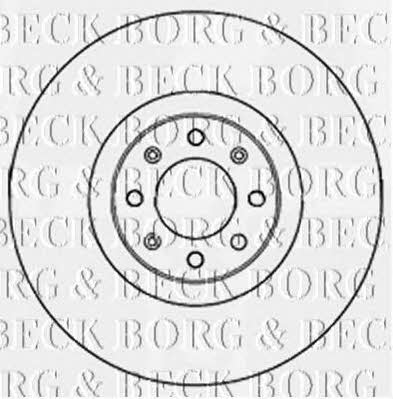 Borg & beck BBD5186 Front brake disc ventilated BBD5186: Buy near me in Poland at 2407.PL - Good price!