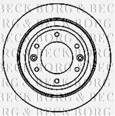 Borg & beck BBD5188 Rear ventilated brake disc BBD5188: Buy near me at 2407.PL in Poland at an Affordable price!