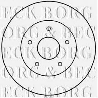 Borg & beck BBD5192 Rear brake disc, non-ventilated BBD5192: Buy near me in Poland at 2407.PL - Good price!