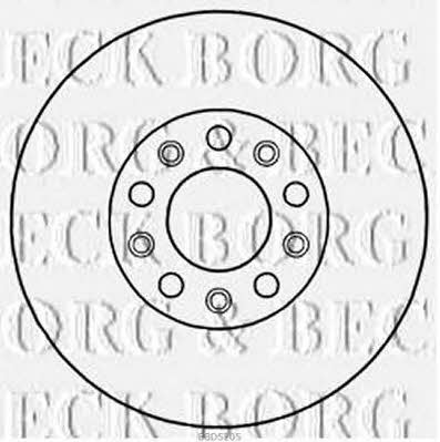 Borg & beck BBD5205 Front brake disc ventilated BBD5205: Buy near me in Poland at 2407.PL - Good price!