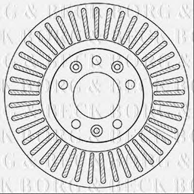 Borg & beck BBD5208 Диск гальмівний передній вентильований BBD5208: Приваблива ціна - Купити у Польщі на 2407.PL!