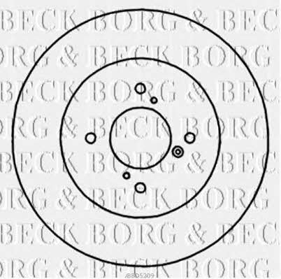 Borg & beck BBD5209 Rear brake disc, non-ventilated BBD5209: Buy near me in Poland at 2407.PL - Good price!