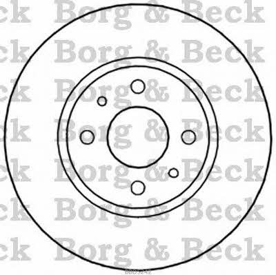 Borg & beck BBD5242 Unventilated front brake disc BBD5242: Buy near me in Poland at 2407.PL - Good price!