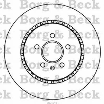 Borg & beck BBD5246 Rear ventilated brake disc BBD5246: Buy near me in Poland at 2407.PL - Good price!