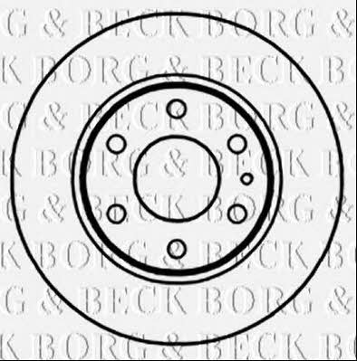 Borg & beck BBD5253 Rear brake disc, non-ventilated BBD5253: Buy near me in Poland at 2407.PL - Good price!