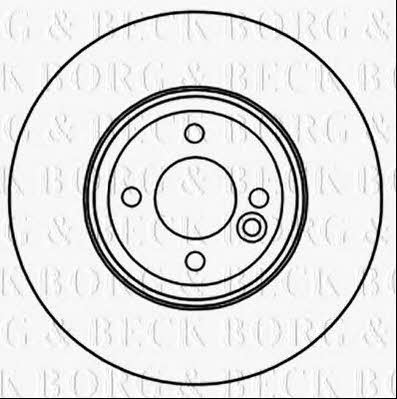 Borg & beck BBD5317 Front brake disc ventilated BBD5317: Buy near me in Poland at 2407.PL - Good price!