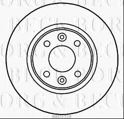 Borg & beck BBD5328 Диск гальмівний передній вентильований BBD5328: Приваблива ціна - Купити у Польщі на 2407.PL!
