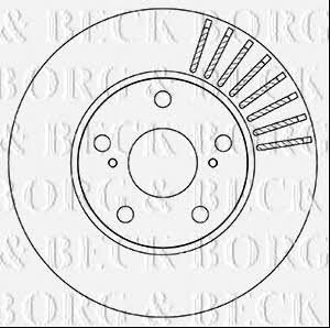 Borg & beck BBD5330 Front brake disc ventilated BBD5330: Buy near me in Poland at 2407.PL - Good price!