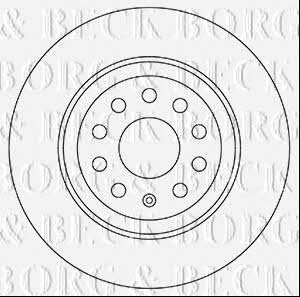 Borg & beck BBD5331 Rear brake disc, non-ventilated BBD5331: Buy near me in Poland at 2407.PL - Good price!