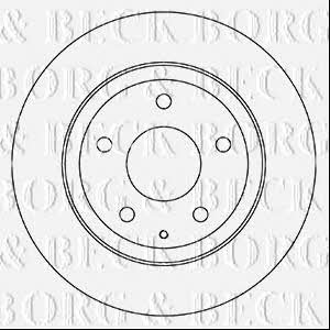Borg & beck BBD5332 Rear brake disc, non-ventilated BBD5332: Buy near me in Poland at 2407.PL - Good price!