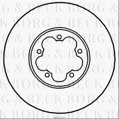 Borg & beck BBD5341 Wentylowana przednia tarcza hamulcowa BBD5341: Dobra cena w Polsce na 2407.PL - Kup Teraz!