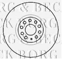 Borg & beck BBD5755S Front brake disc ventilated BBD5755S: Buy near me in Poland at 2407.PL - Good price!