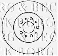 Borg & beck BBD5761S Front brake disc ventilated BBD5761S: Buy near me in Poland at 2407.PL - Good price!