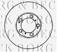Borg & beck BBD5763S Front brake disc ventilated BBD5763S: Buy near me in Poland at 2407.PL - Good price!