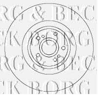 Borg & beck BBD5773S Front brake disc ventilated BBD5773S: Buy near me at 2407.PL in Poland at an Affordable price!