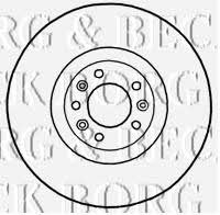 Borg & beck BBD5774S Front brake disc ventilated BBD5774S: Buy near me in Poland at 2407.PL - Good price!