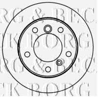 Borg & beck BBD5778S Rear brake disc, non-ventilated BBD5778S: Buy near me in Poland at 2407.PL - Good price!