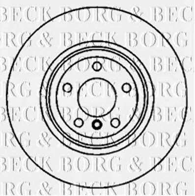 Borg & beck BBD5825S Rear ventilated brake disc BBD5825S: Buy near me in Poland at 2407.PL - Good price!