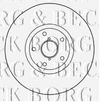 Borg & beck BBD5833S Wentylowana przednia tarcza hamulcowa BBD5833S: Dobra cena w Polsce na 2407.PL - Kup Teraz!