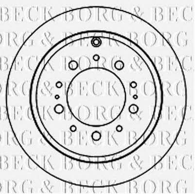 Borg & beck BBD5834S Rear ventilated brake disc BBD5834S: Buy near me in Poland at 2407.PL - Good price!