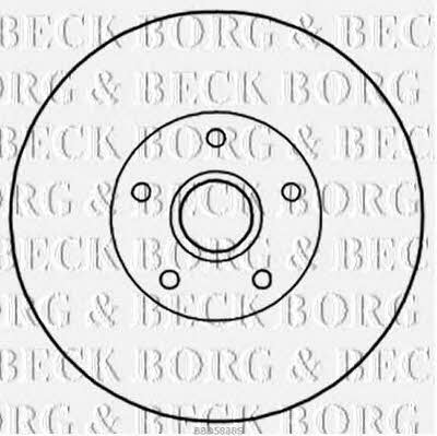 Borg & beck BBD5838S Тормозной диск задний невентилируемый BBD5838S: Отличная цена - Купить в Польше на 2407.PL!