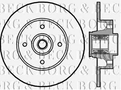 Borg & beck BBD5896S Rear brake disc, non-ventilated BBD5896S: Buy near me in Poland at 2407.PL - Good price!