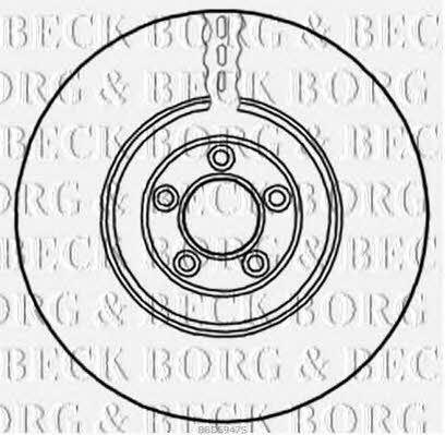 Borg & beck BBD5947S Wentylowana przednia tarcza hamulcowa BBD5947S: Dobra cena w Polsce na 2407.PL - Kup Teraz!