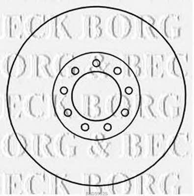 Borg & beck BBD5952S Front brake disc ventilated BBD5952S: Buy near me in Poland at 2407.PL - Good price!