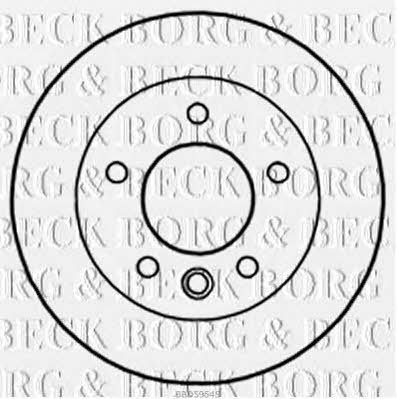 Borg & beck BBD5954S Front brake disc ventilated BBD5954S: Buy near me in Poland at 2407.PL - Good price!