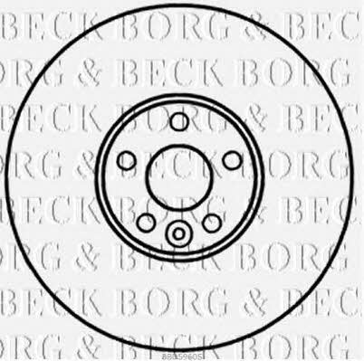 Borg & beck BBD5960S Front brake disc ventilated BBD5960S: Buy near me in Poland at 2407.PL - Good price!