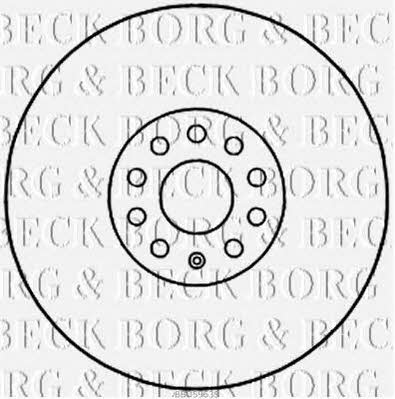 Borg & beck BBD5963S Rear ventilated brake disc BBD5963S: Buy near me in Poland at 2407.PL - Good price!