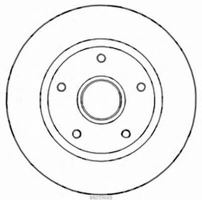 Borg & beck BBD5966S Rear brake disc, non-ventilated BBD5966S: Buy near me in Poland at 2407.PL - Good price!