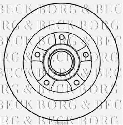 Borg & beck BBD5968S Тормозной диск задний невентилируемый BBD5968S: Отличная цена - Купить в Польше на 2407.PL!