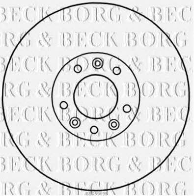 Borg & beck BBD5969S Front brake disc ventilated BBD5969S: Buy near me at 2407.PL in Poland at an Affordable price!