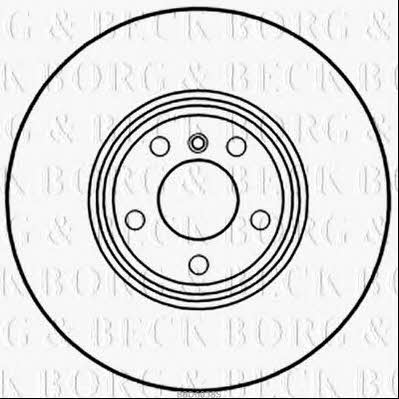 Borg & beck BBD6038S Front brake disc ventilated BBD6038S: Buy near me in Poland at 2407.PL - Good price!