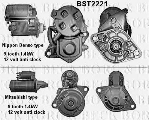Borg & beck BST2221 Starter BST2221: Buy near me in Poland at 2407.PL - Good price!
