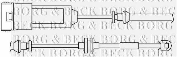 Borg & beck BWL3016 Датчик износа тормозных колодок BWL3016: Отличная цена - Купить в Польше на 2407.PL!