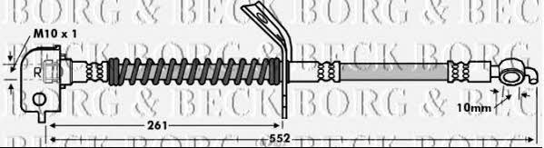 Borg & beck BBH7612 Przewód hamulcowy elastyczny BBH7612: Dobra cena w Polsce na 2407.PL - Kup Teraz!