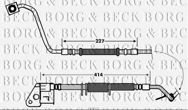 Borg & beck BBH7625 Brake Hose BBH7625: Buy near me in Poland at 2407.PL - Good price!