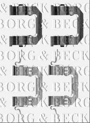 Borg & beck BBK1244 Комплект монтажний гальмівних колодок BBK1244: Приваблива ціна - Купити у Польщі на 2407.PL!