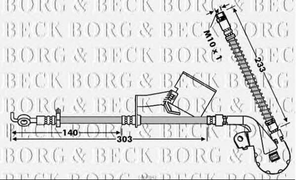 Borg & beck BBH7842 Przewód hamulcowy elastyczny BBH7842: Dobra cena w Polsce na 2407.PL - Kup Teraz!