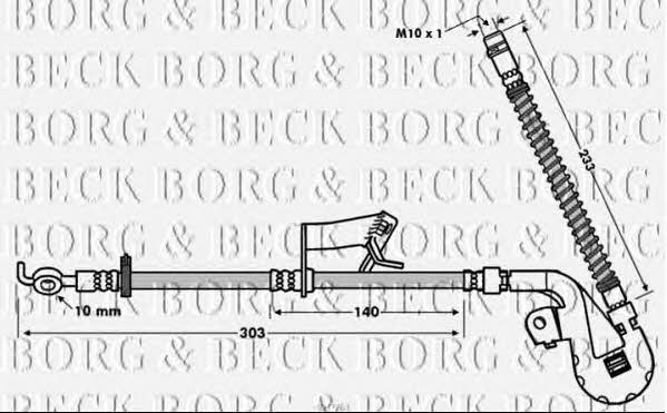 Borg & beck BBH7763 Brake Hose BBH7763: Buy near me in Poland at 2407.PL - Good price!