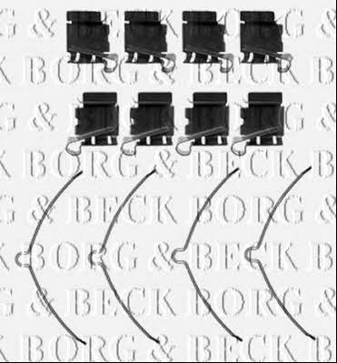 Borg & beck BBK1442 Комплект монтажний гальмівних колодок BBK1442: Приваблива ціна - Купити у Польщі на 2407.PL!