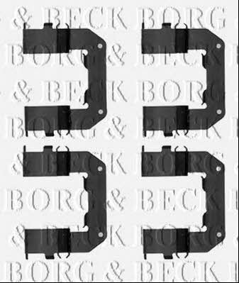 Borg & beck BBK1498 Комплект монтажний гальмівних колодок BBK1498: Приваблива ціна - Купити у Польщі на 2407.PL!